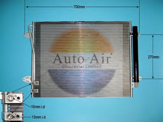 Конденсатор, кондиционер AUTO AIR GLOUCESTER 16-1391A