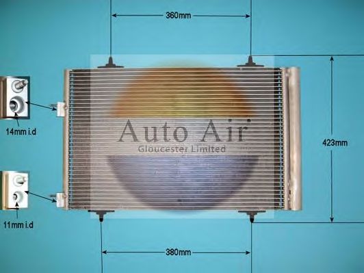 Конденсатор, кондиционер AUTO AIR GLOUCESTER 16-9944