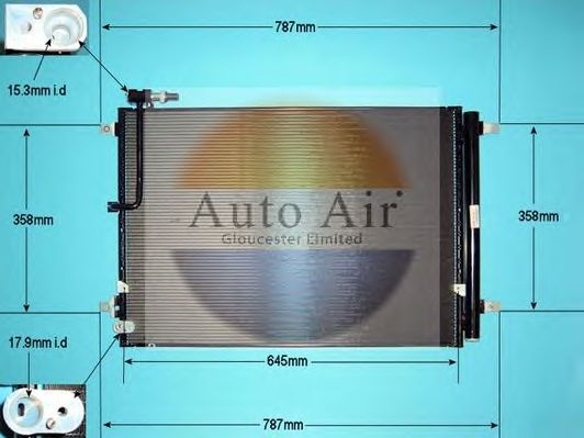 Конденсатор, кондиционер AUTO AIR GLOUCESTER 16-1989