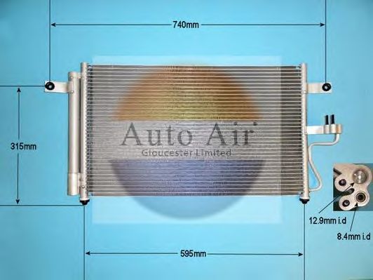 Конденсатор, кондиционер AUTO AIR GLOUCESTER 16-1160