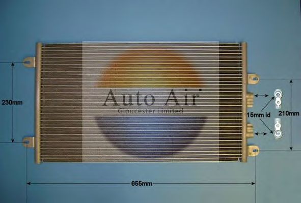 Конденсатор, кондиционер AUTO AIR GLOUCESTER 16-9735