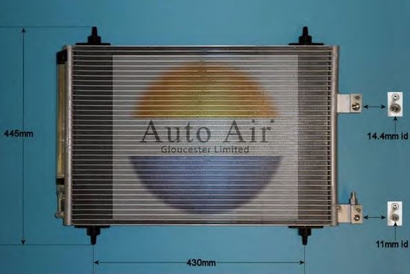 Конденсатор, кондиционер AUTO AIR GLOUCESTER 16-9749