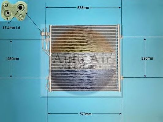 Конденсатор, кондиционер AUTO AIR GLOUCESTER 16-9661