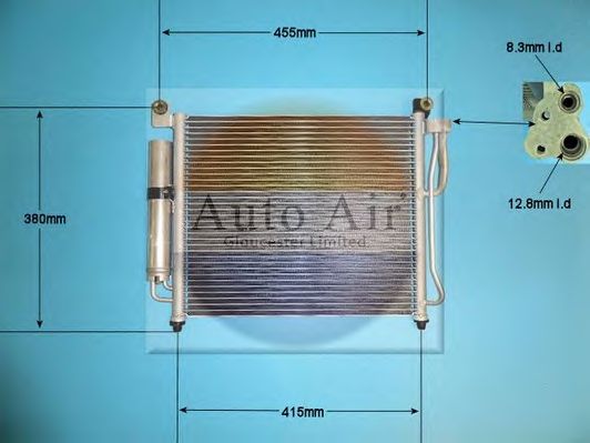 Конденсатор, кондиционер AUTO AIR GLOUCESTER 16-9901