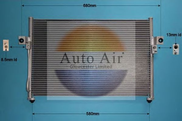 Конденсатор, кондиционер AUTO AIR GLOUCESTER 16-1063