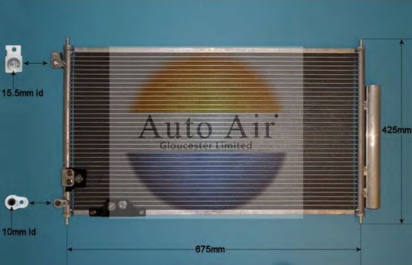 Конденсатор, кондиционер AUTO AIR GLOUCESTER 16-9932