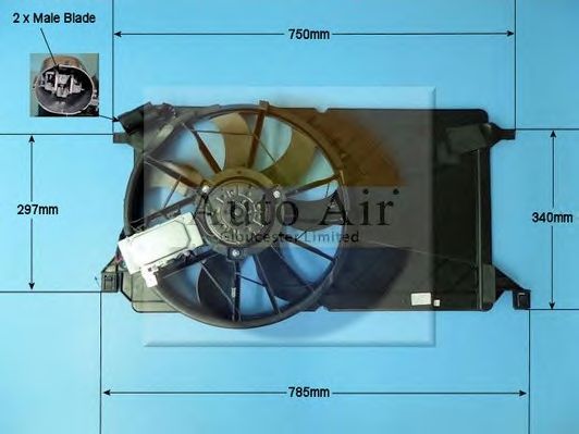 Электродвигатель, вентилятор радиатора AUTO AIR GLOUCESTER 05-1152