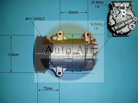 Компрессор, кондиционер AUTO AIR GLOUCESTER 14-1111P