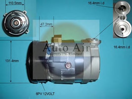Компрессор, кондиционер AUTO AIR GLOUCESTER 14-2204