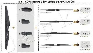 Щетка стеклоочистителя JAPANPARTS SAX35R