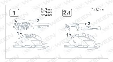 Щетка стеклоочистителя WEEN 1006016