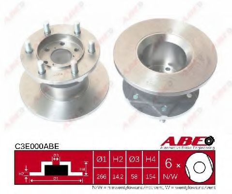 Тормозной диск ABE C3E000ABE