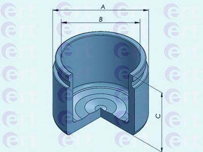 Поршень, корпус скобы тормоза ERT 150928-C