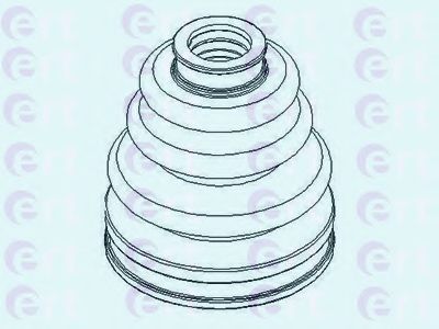 Комплект пылника, приводной вал ERT 500412T