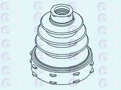 Комплект пылника, приводной вал ERT 500432
