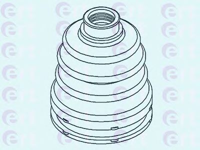 Комплект пылника, приводной вал ERT 500430