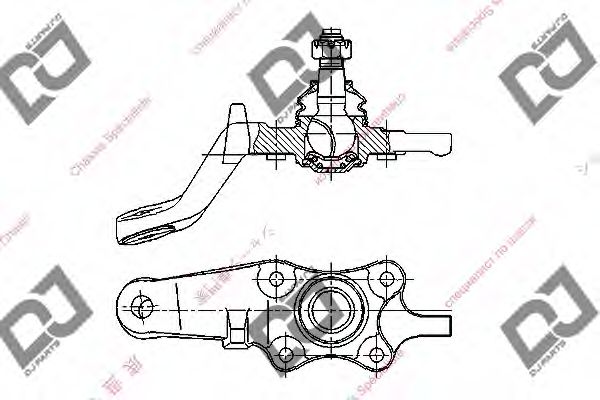 Несущий / направляющий шарнир DJ PARTS DB1018