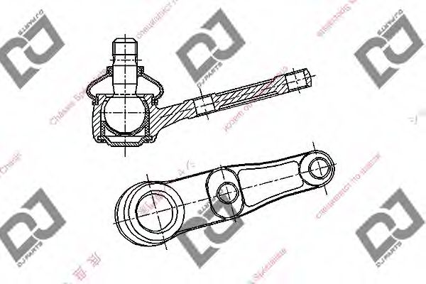 Несущий / направляющий шарнир DJ PARTS DB1128