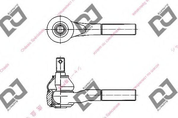 Наконечник поперечной рулевой тяги DJ PARTS DE1039