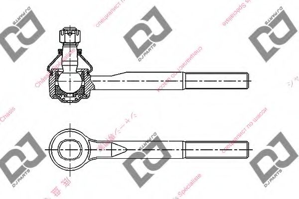 Наконечник поперечной рулевой тяги DJ PARTS DE1283