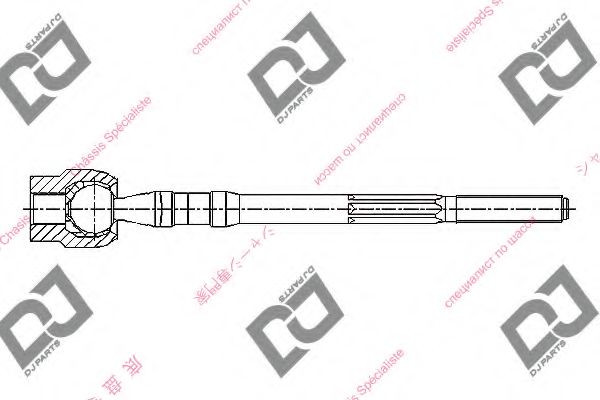 Осевой шарнир, рулевая тяга DJ PARTS DR1256