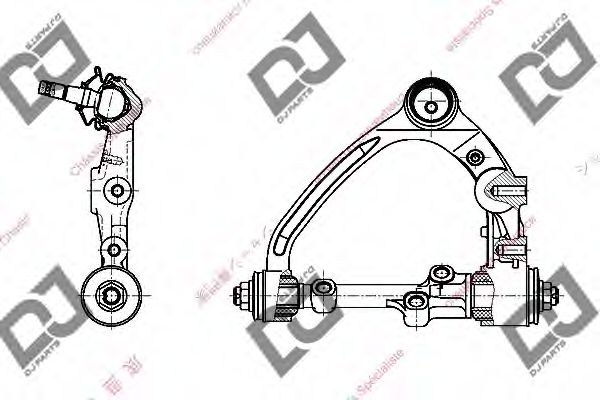 Рычаг независимой подвески колеса, подвеска колеса DJ PARTS DA1457