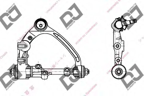 Рычаг независимой подвески колеса, подвеска колеса DJ PARTS DA1458