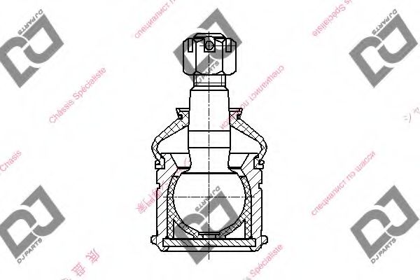 Несущий / направляющий шарнир DJ PARTS DB1047