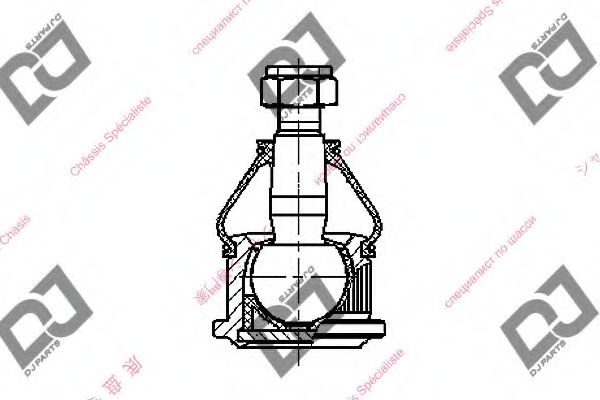 Несущий / направляющий шарнир DJ PARTS DB1079