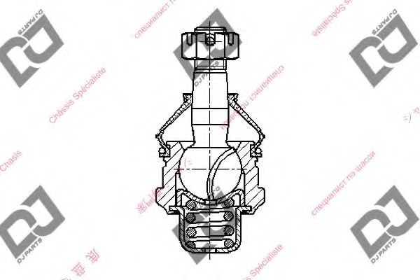 Несущий / направляющий шарнир DJ PARTS DB1223