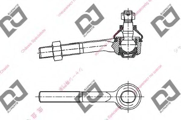 Наконечник поперечной рулевой тяги DJ PARTS DE1032