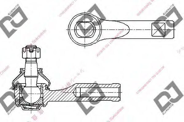 Наконечник поперечной рулевой тяги DJ PARTS DE1164