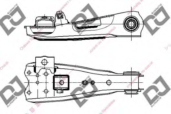 Рычаг независимой подвески колеса, подвеска колеса DJ PARTS DA1455