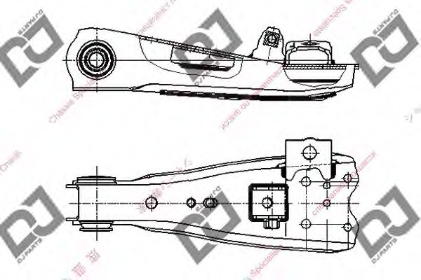Рычаг независимой подвески колеса, подвеска колеса DJ PARTS DA1456