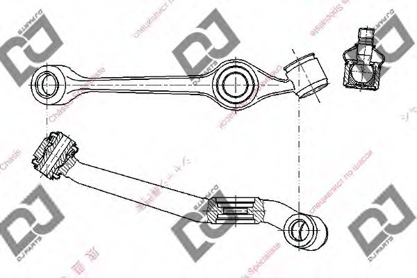 Рычаг независимой подвески колеса, подвеска колеса DJ PARTS DA1514