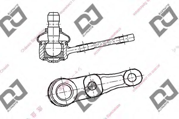 Несущий / направляющий шарнир DJ PARTS DB1067