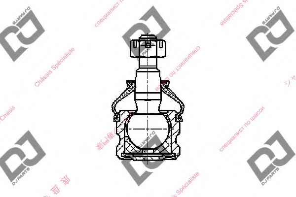 Несущий / направляющий шарнир DJ PARTS DB1154