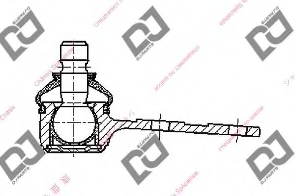 Несущий / направляющий шарнир DJ PARTS DB1159