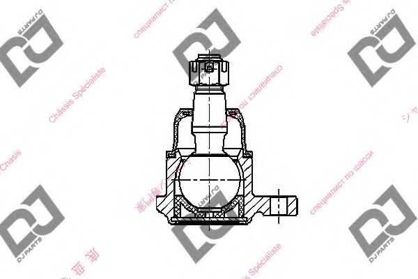 Несущий / направляющий шарнир DJ PARTS DB1186