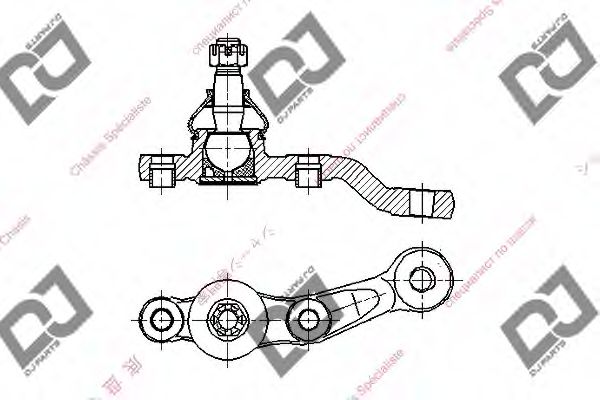 Несущий / направляющий шарнир DJ PARTS DB1203