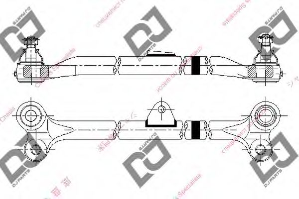 Продольная рулевая тяга DJ PARTS DC1001