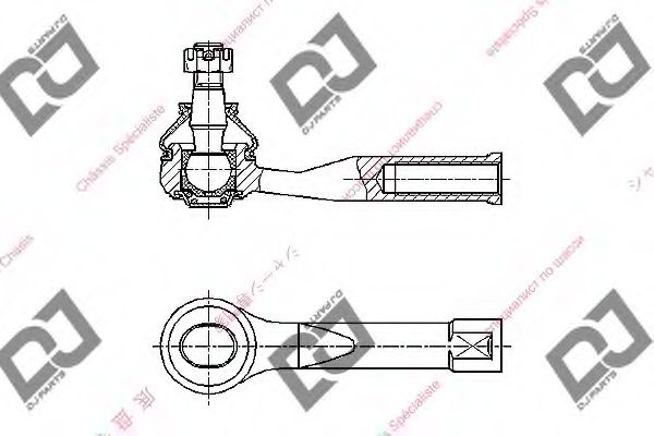 Наконечник поперечной рулевой тяги DJ PARTS DE1037