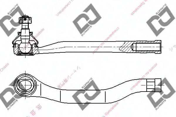 Наконечник поперечной рулевой тяги DJ PARTS DE1051