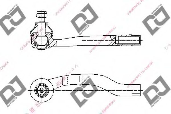 Наконечник поперечной рулевой тяги DJ PARTS DE1057