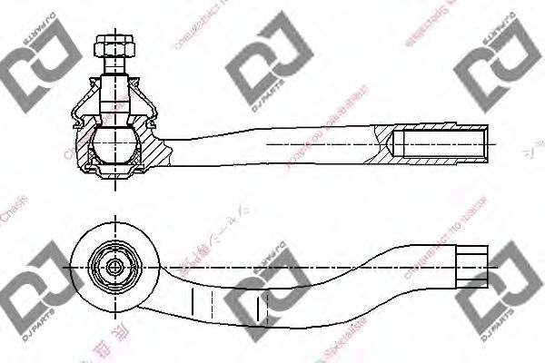 Наконечник поперечной рулевой тяги DJ PARTS DE1058