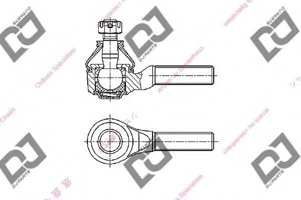 Наконечник поперечной рулевой тяги DJ PARTS DE1171