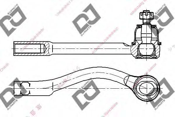 Наконечник поперечной рулевой тяги DJ PARTS DE1188
