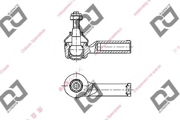 Наконечник поперечной рулевой тяги DJ PARTS DE1220