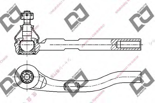 Наконечник поперечной рулевой тяги DJ PARTS DE1224