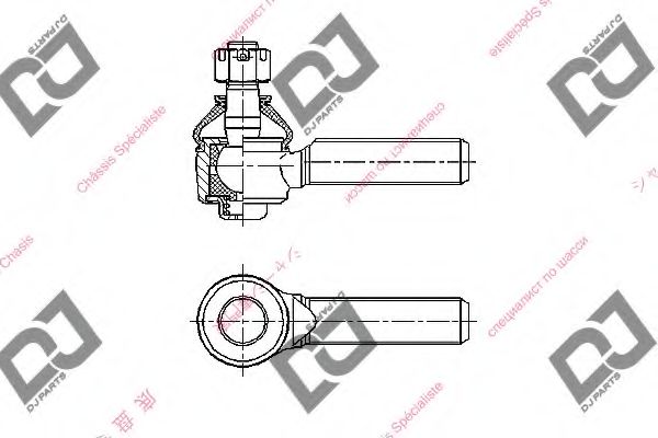 Наконечник поперечной рулевой тяги DJ PARTS DE1236